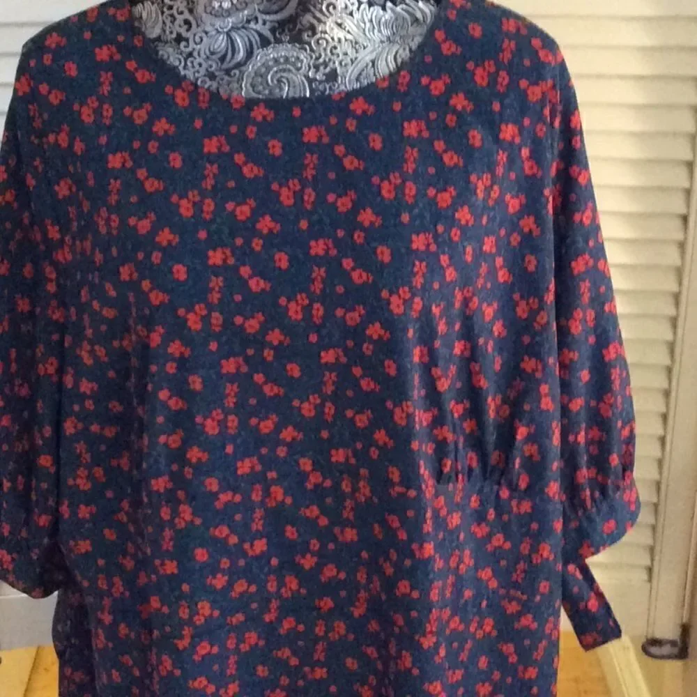 Fashion Union poppy Shift Bow sleeve dress Size 20